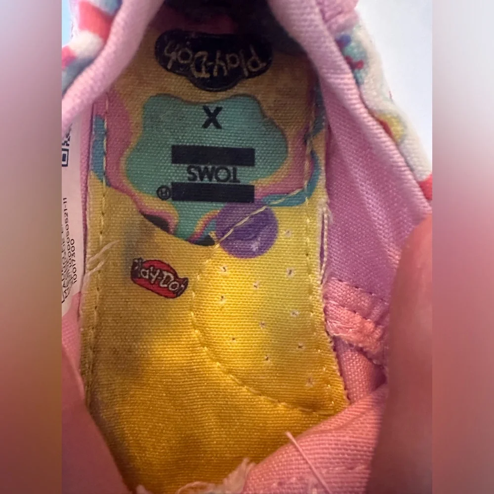 6C TOMS X Play-Doh Alphabet Shoes